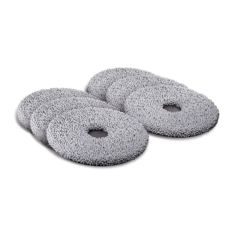DualClean Mop Pads for Roomba Plus 400 (4000) & 500 Series Combo Robots, 6-Pack