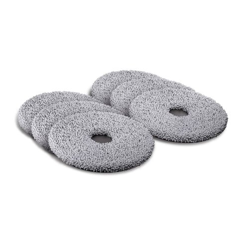 DualClean Mop Pads for Roomba Plus 400 (4000) & 500 Series Combo Robots, 6-Pack