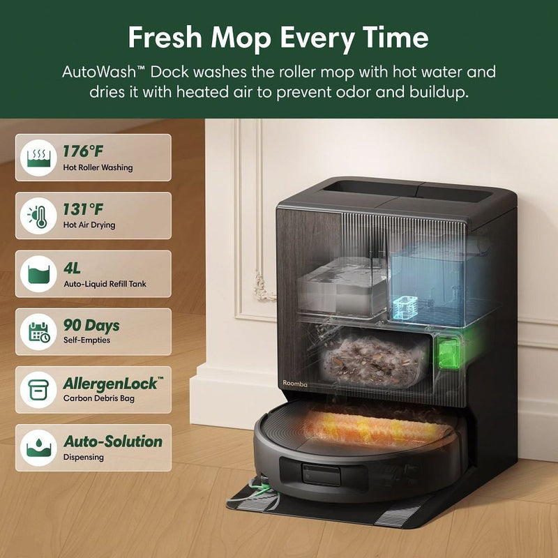 Roomba Max 875 Combo robot + AutoWash dock